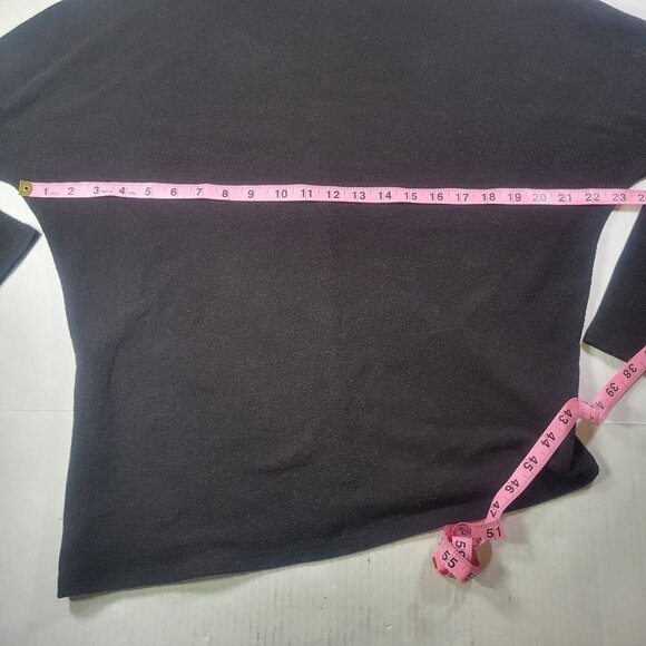 ASTR The Label Women Asymmetrical Black Long Sleeve Sweater Top Size L - Picture 5 of 6